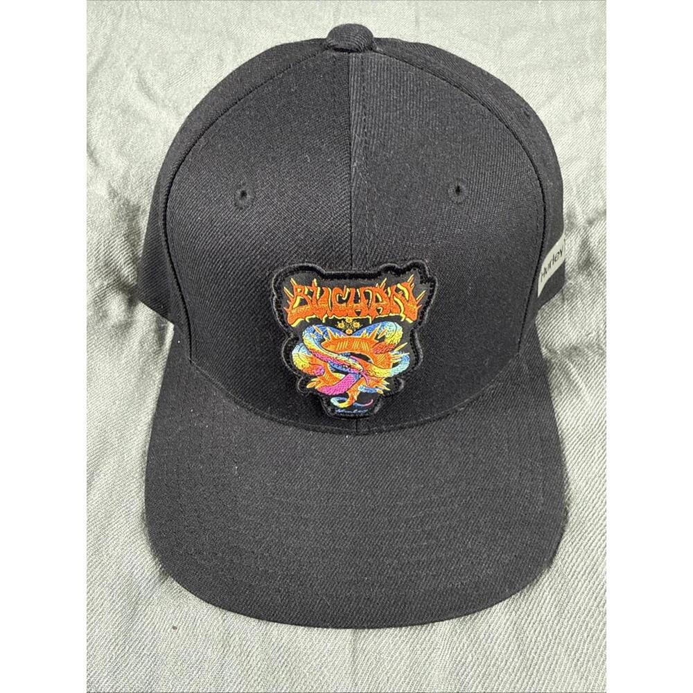 Hurley Adrian Ace Buchan Rainbow Serpent Pro Hat Cap Adult Snapback Black NWOT
